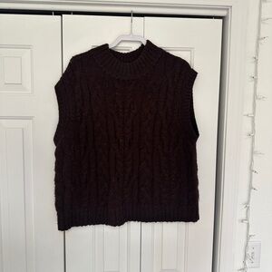 A New Day Women's Chocolate Cowl Neck Sweater